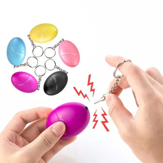 Self Defense Alarm 120dB Egg Shape Girl Women Security Protect Alert Personal Safety Scream Loud Keychain Emergency Alarm 2019
