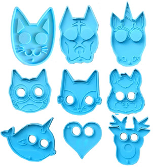Self Defense Keychain Silicone Molds for Resin Casting DIY Clay Moulds