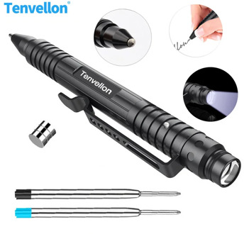 Self defense Tactical Pen Emergency Flashlight Writing Safety Security Protection Personal EDC Defensa Personal Pen Tenvellon