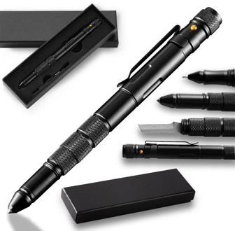 Self-Defense Weapon Tactical Pen Lady Anti-Wolf Car Broken Window Escape Tool Defense Pen With Flashlight Waterproof Warehouse