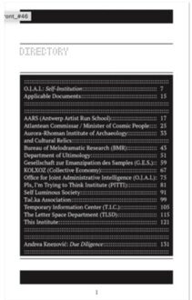 Self-Institution/ Terminology Audit - The Office For Joint Administrat