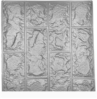 Self-Steken Niet-geweven Stof Steen Baksteen Behang Voor Muren Roll Faux 3D Wallpapers Voor Woonkamer Restaurant muur Papier grijs