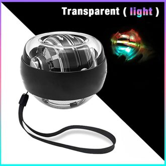 Self-Uitgangspunt Pols Power Hand Spier Ontspannen Spinning Pols Trainer Oefening Apparatuur Strengthener Met Led Licht Blauw