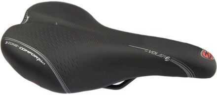 Selle Bassano zadel Volare Comfort Plus heren zwart