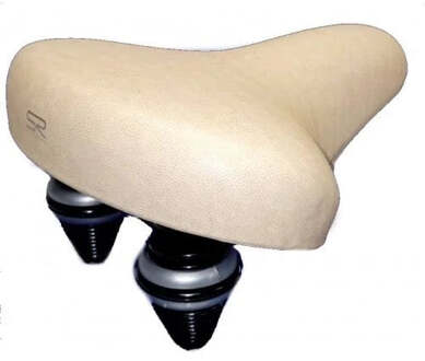 Selle Royal Zadel 8965 - Creme / Khaki - met strop