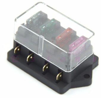 selling 4 Manier Fuse Box Block Zekeringhouder Doos Auto Voertuig Circuit Automotive Blade-W310