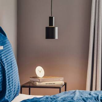 Selma hanglamp, 1-lamp, zwart, Ø 11 cm zwart, messing