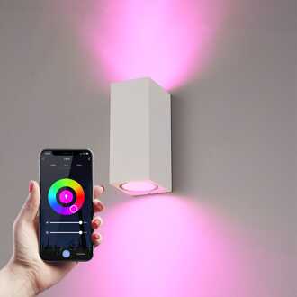 Selma Smart wandlamp RGBWW IP65 Wit WiFi + Ble Up and Down
