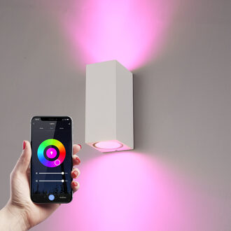 Selma Smart wandlamp RGBWW IP65 Wit WiFi + Ble Up and Down