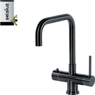 Selsiuz Haaks Gun Metal Zwart met Combi (Extra) boiler