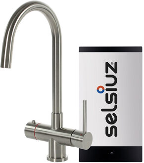 Selsiuz Kokendwaterkraan Selsiuz Steel Rond Inclusief Boiler (Keuze uit 3 boilers en 4 kleuren)