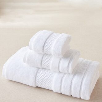 Semaxe Badhanddoek Set Volwassen Badhanddoek 80*150 Handdoek 40*80 Gezicht Handdoek 40*40 Katoenen Handdoek Voor Badkamer wit