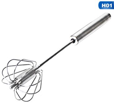 Semi-Automatische Eiklopper 304 Roestvrij Staal Ei Garde Handleiding Hand Mixer Zelf Draaien Ei Stirrer Keuken Accessoires Egg Gereedschap HG47524H01 10 duim
