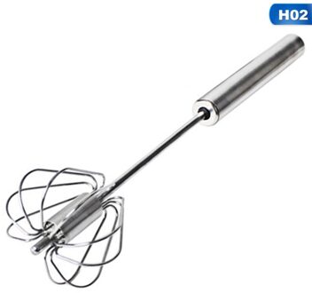 Semi-Automatische Eiklopper 304 Roestvrij Staal Ei Garde Handleiding Hand Mixer Zelf Draaien Ei Stirrer Keuken Accessoires Egg Gereedschap HG47524H02 12 duim