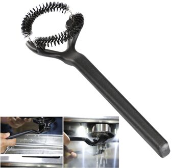Semi-Automatische Koffiemachine Schoon Borstel Lange Steel Nylon Cleaner Espresso Machine Borstel Schoonmaak Tool Voor Barista
