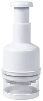 Semi-automatische Rvs Keuken Drukken Slicer Peeler Ui Chopper Snijden Apparaat Handleiding Radijs Cutter Keuken Tool wit