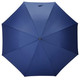 Semi-Automatische Wind Weerstand 8K Grote Business Lange Handvat Paraplu Pongee Doek Mannen 132Cm Waterdicht Blauw
