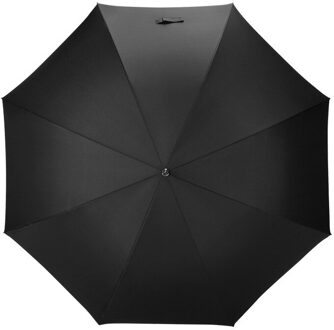 Semi-Automatische Wind Weerstand 8K Grote Business Lange Handvat Paraplu Pongee Doek Mannen 132Cm Waterdicht zwart