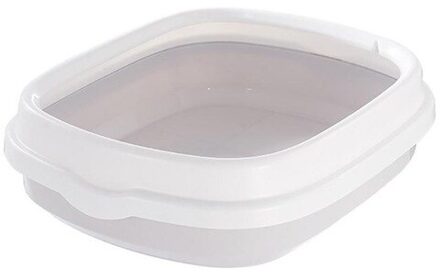 Semi Gesloten Kat Wc Ondersteek Anti Splash Kattenbak Hond Lade Met Scoop Kitten Hond Schoon Toilet Plastic kat Zand Doos grijs
