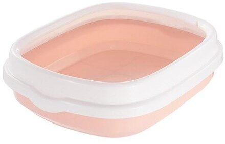 Semi Gesloten Kat Wc Ondersteek Anti Splash Kattenbak Hond Lade Met Scoop Kitten Hond Schoon Toilet Plastic kat Zand Doos roze