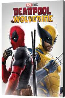 Semic Marvel Wooden Wall Art Deadpool & Wolverine 02 Best friends 35 x 50 cm