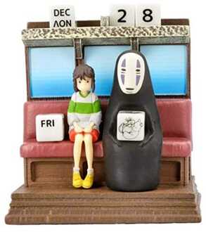Semic Spirited Away Statue Three-wheeler Diorama / Calendar Take Unabara Train 11 cm