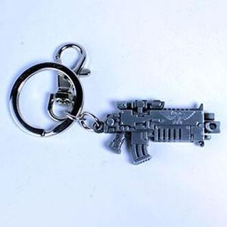 Semic Warhammer 40K Metal Keychain Bolter Metallic Finish