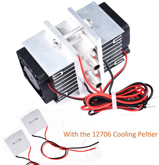 Semiconductor Refrigeration Chip Kit Diy Refrigerator Small Air Conditioning Water Cooled 12V Chiller with 2PCS 12706 Peltier