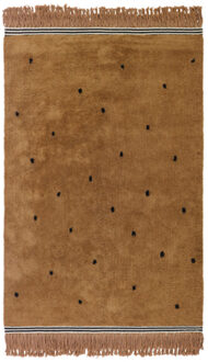 Semmie Dots vloerkleed kindervloerkleed 120x170 Bruin