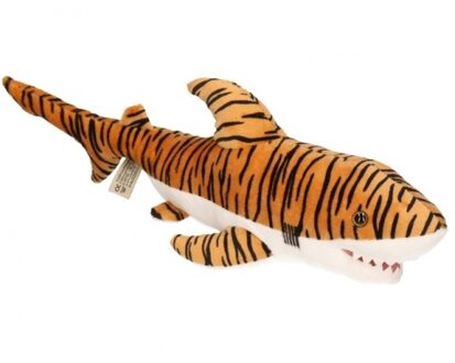 Semo Knuffeldier - tijgerhaai - haaien knuffels - pluche - 43 cm - bruin Multi
