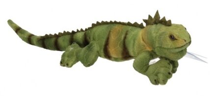 Semo Leguaan Knuffel - groen - pluche - hagedis knuffeldier - 36 cm