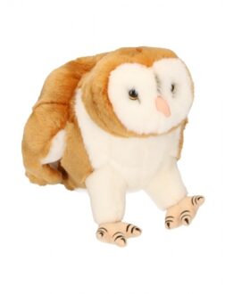 Semo pluche kerkuil knuffeldier - 25 cm - vogels - uilen