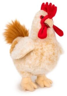 Semo Pluche kip/haan knuffel - 30 cm - Kippen/hanen boerderij dieren