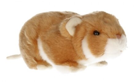 Semo Pluche knuffeldier hamster - 18 cm - speelgoed dieren hamsters - knaagdiertje