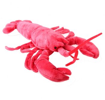 Semo pluche knuffeldier Kreeft - 30 cm - rood - Zeedieren knuffels - Knuffel zeedieren