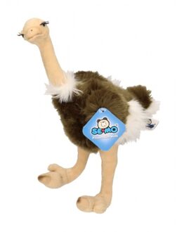 Semo Pluche struisvogel knuffels 30 cm