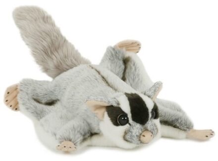 Semo Pluche vliegende eekhoorn knuffel 28 cm speelgoed Grijs