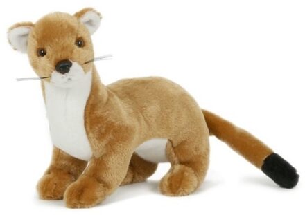 Semo Pluche wezel knuffel - lichtbruin - 23 cm - dieren speelgoed