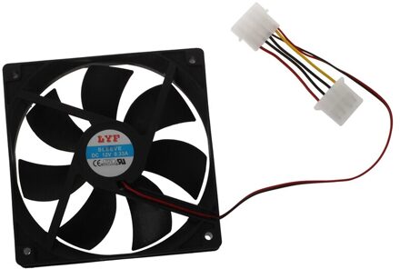 Semoic Computer Pc Case 4 Pin Cool Cooler Cooling Fan 120Mm