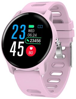 Senbono S08 Smart Horloge Mannen IP68 Waterdichte Fitness Tracker Hartslagmeter Smartwatch Vrouwen Klok Voor Android Ios Telefoon roze