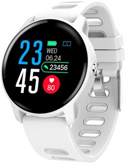 Senbono S08 Smart Horloge Mannen IP68 Waterdichte Fitness Tracker Hartslagmeter Smartwatch Vrouwen Klok Voor Android Ios Telefoon wit