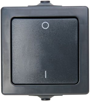 Sencys 2-polige Spatwaterdichte Schakelaar Denver Ip44 Antraciet