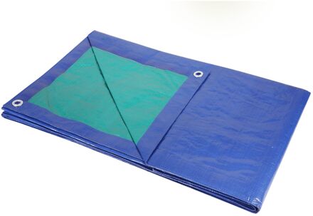Sencys Afdekzeil Polyethyleen Groen/blauw 130gr/m² 6x8m
