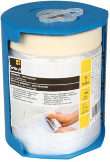 Sencys Afplaktape 55cmx33m + Afroller