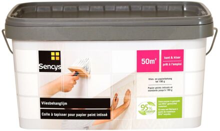 Sencys Behanglijm Vlies En Papier - Wit - 10kg