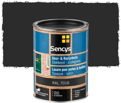 Sencys Beits Ramen En Deuren Dekkend Zijdeglans Ral7016 2,5l
