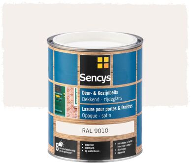 Sencys Beits Ramen En Deuren Dekkend Zijdeglans Ral9010 0,75l