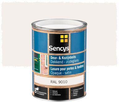 Sencys Beits Ramen En Deuren Dekkend Zijdeglans Ral9010 2,5l