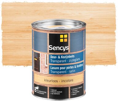 Sencys Beits Ramen En Deuren Semi-transparant Zijdeglans Kleurloos 2,5l