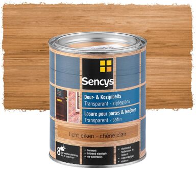 Sencys Beits Ramen En Deuren Semi-transparant Zijdeglans Lichte Eiken 0,75l